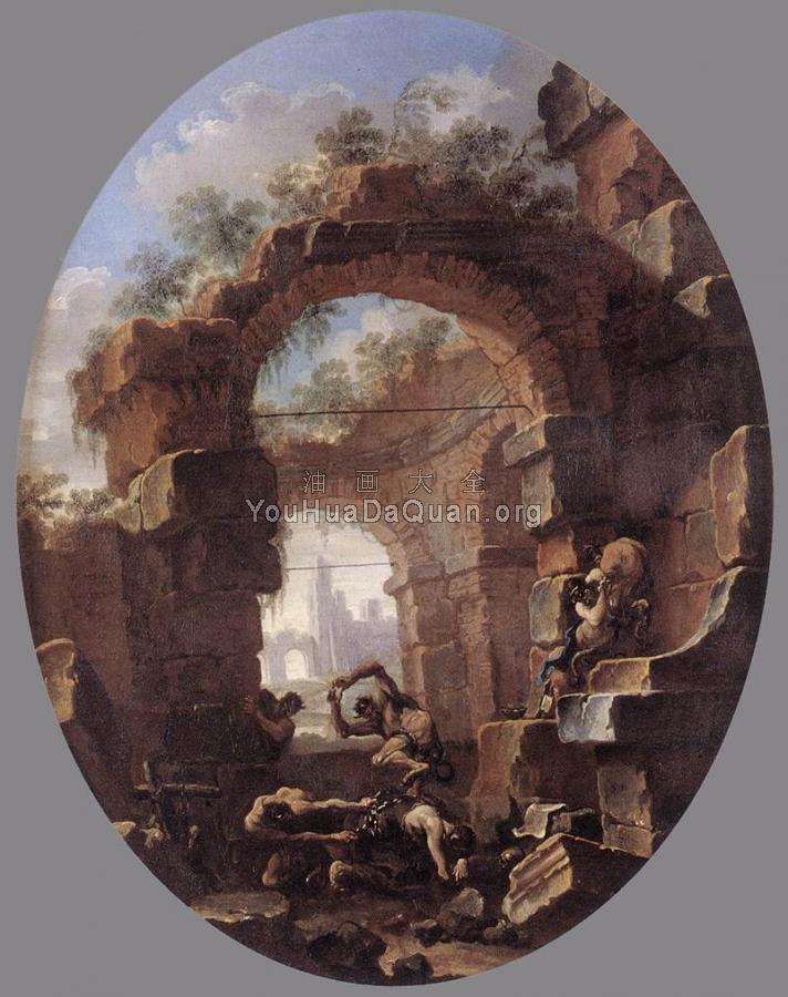 Anchorites Tempted by Demons - 萨尔瓦多·罗萨